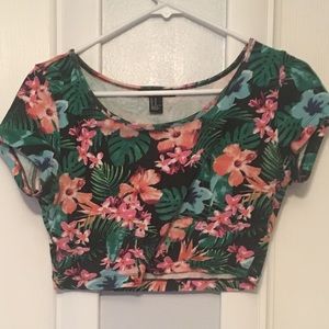 Floral crop top